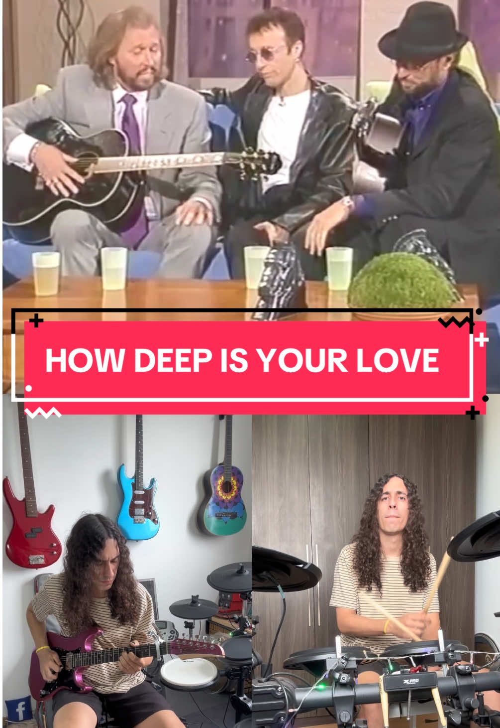 @Bee Gees - How deep is your love 🥹 Nesse vídeo estou usando: Guitarras @SEIZI GUITARS  Bateria e baquetas @baquetascibanez_xpropercussion  Interface @NEW LIVE INTERFACES  #beegees #interview #howdeepisyourlove #cover #pop          