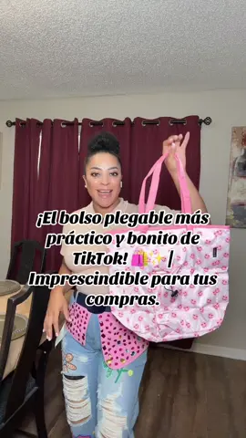 Bolso Plegable Reutilizable con Diseño de Caritas Felices – Grande, Práctica y Ecológica #TikTokMadeMeBuyIt #ViralEnTikTok #BolsaPlegable #EcoFriendly #ComprasInteligentes