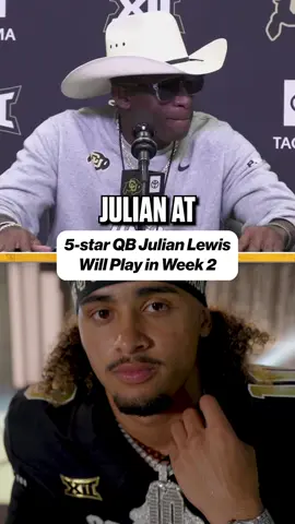 Confirmed: Julian Lewis is playing this week for sure #Colorado #JulianLewis #CollegeFootball #deionsanders 