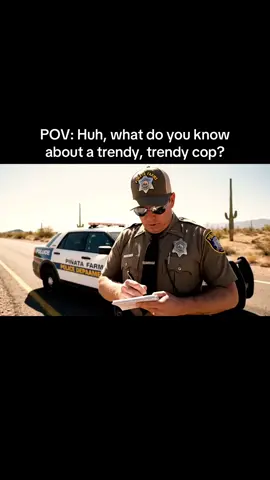 Huh, what do you know about a trendy, trendy cop? #brainrot #policeman #cop #pinatafarms 