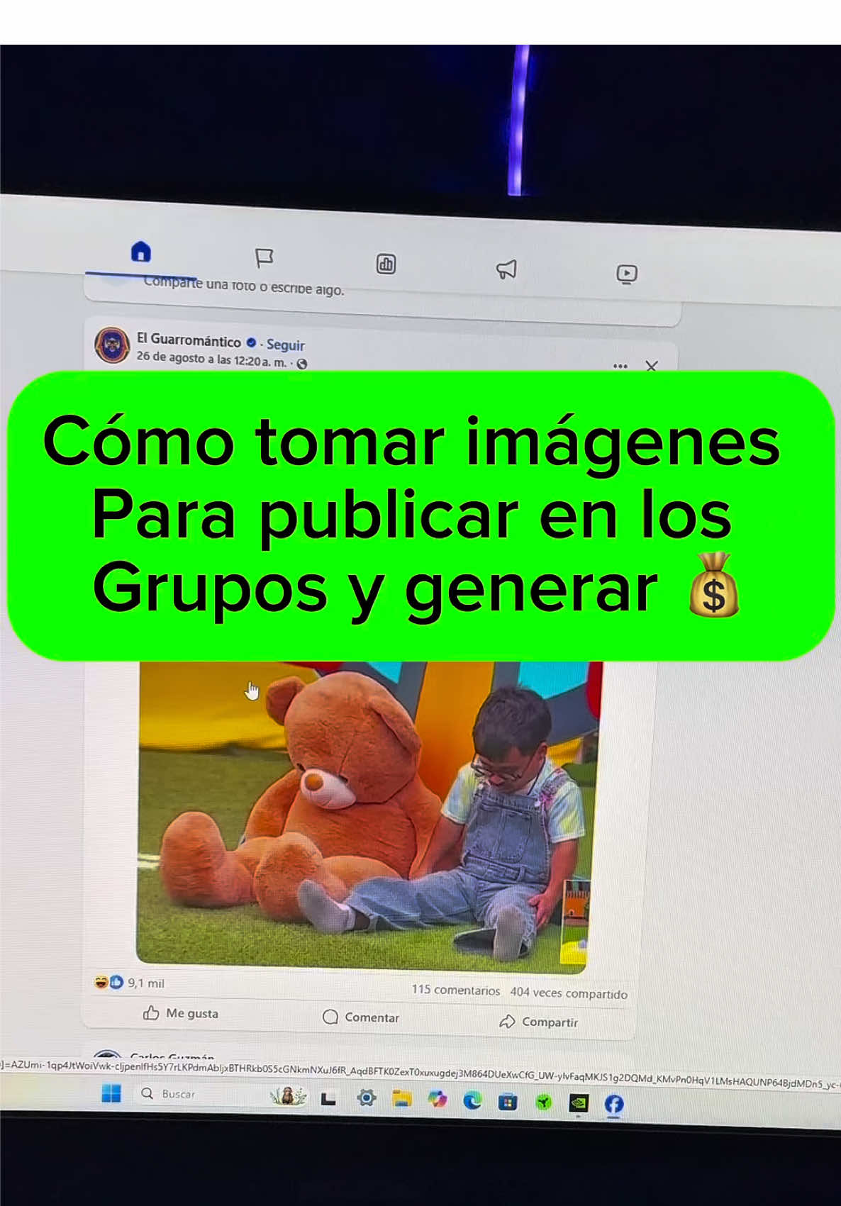 Cómo tomar imágenes para publicar en los grupos de Facebook y generar 💰 #facebook #monetizacion #monetizafacebook #consejos #tiktok  