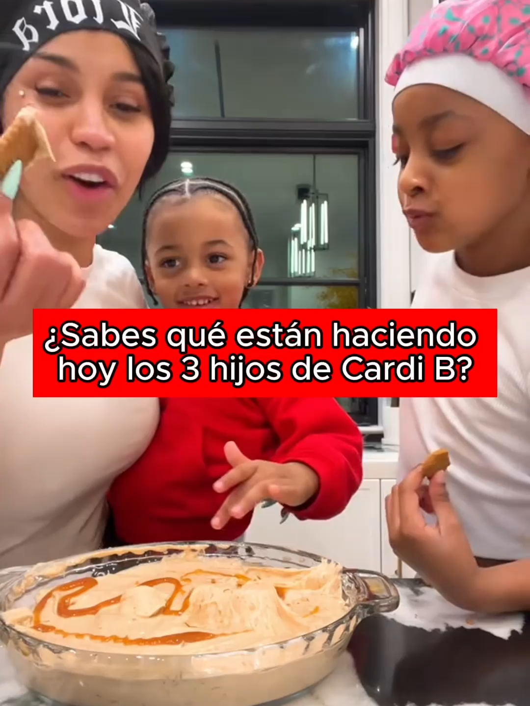¿Sabes qué están haciendo hoy los 3 hijos de Cardi B?
