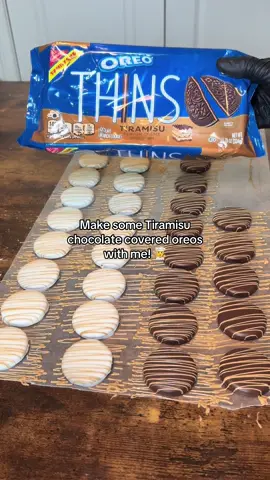 Trying some new flavored Oreos!! #dippedbyryder #treatmaker #chocolatecoveredoreos #tiramisu #foryoupage 