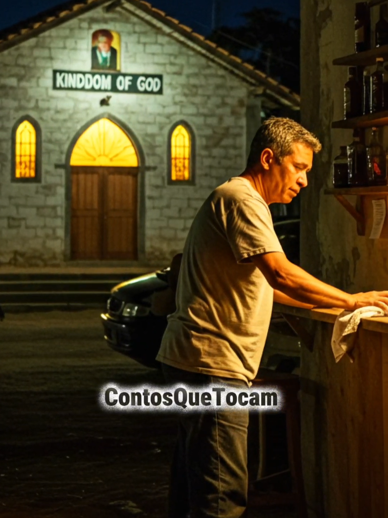Ele não queria uma igreja frente de seu bar, até que tudo mudou... #reflexaododia #reflexao 