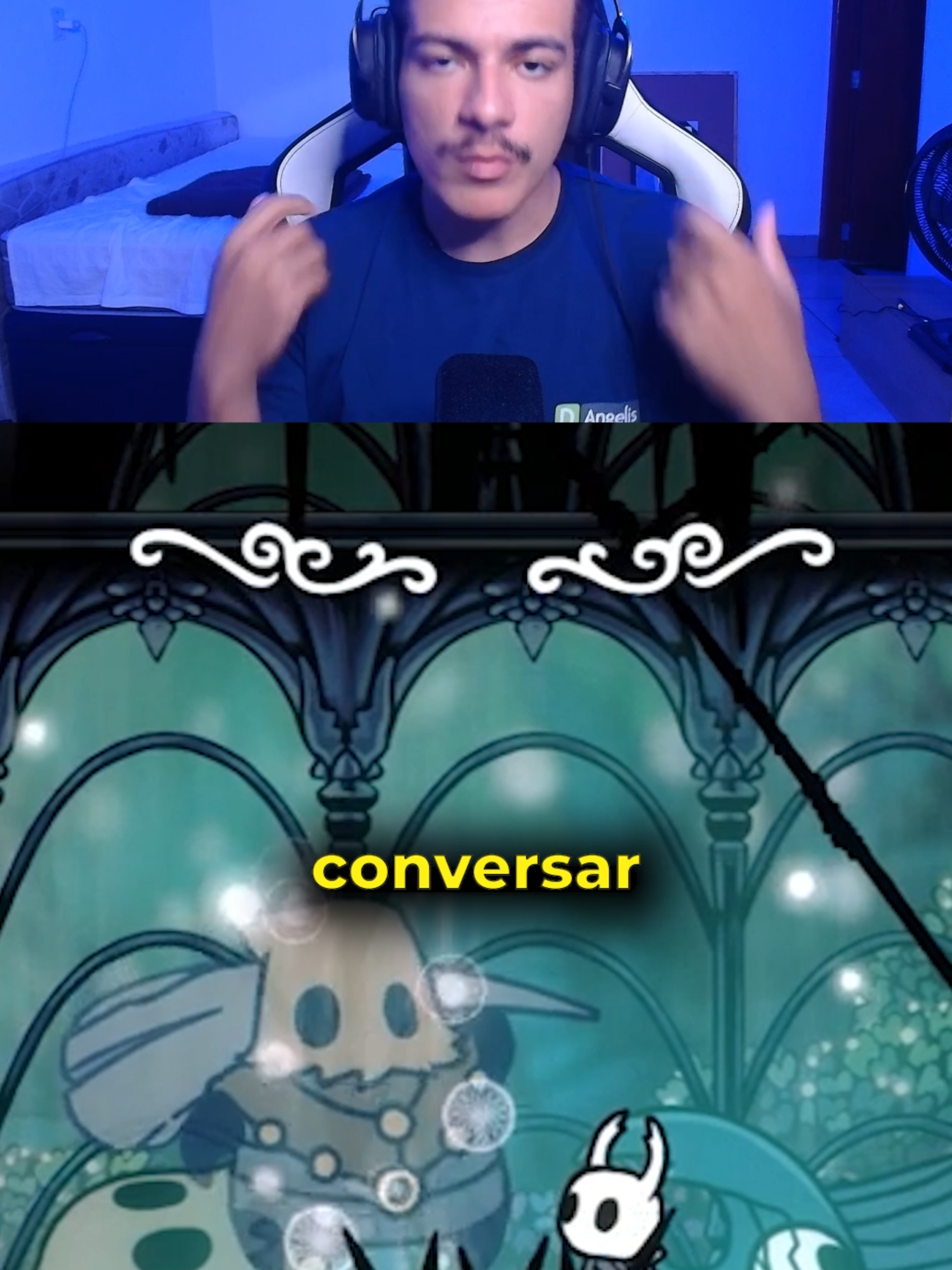 Nunca deixa ela viva em Hollow Knight #HollowKnight #HollowKnightSilksong #gamer #gouttim
