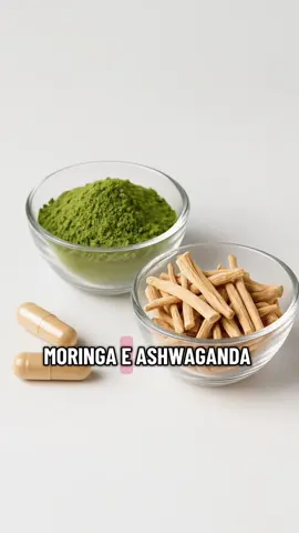 Você já viu essa combinação aqui? Moringa com Ashwagandha. 💪🏻🙏🏼 #moringa #ashwagandha 