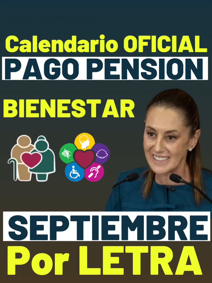 #adultosmayores #discapacidad #muejresbienestar #calendario #oficial #pago #pension #bienestar #septiembre #2025 #pension65 #65ymas #pensionbienestar #pensionadultomayor