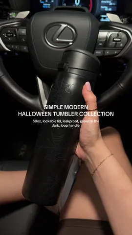I would describe this as a sippy cup for adults, definitely my favorite simple modern tumbler they’ve ever made & it glows in the dark! 🕷️🕸️ #simplemodern #harvestcollection #halloweentumbler #halloween #leakprooftumbler @Simple Modern 