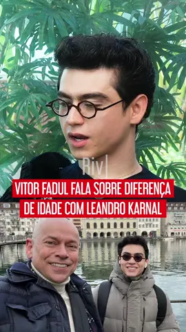 Vitor Fadul fala sobre diferença de idade com Leandro Karnal, seu marido! #rivotalks #vitorfadul #leandrokarnal #relacionamento #casamento 