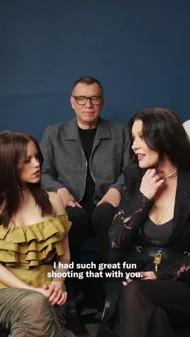 Let's talk about *that* iconic mother-daughter duel between #JennaOrtega and #CatherineZetaJones in #Wednesday. ⚔️🤺 At the link in our bio, the cast of 'Wednesday' breaks down the biggest moments from the show.