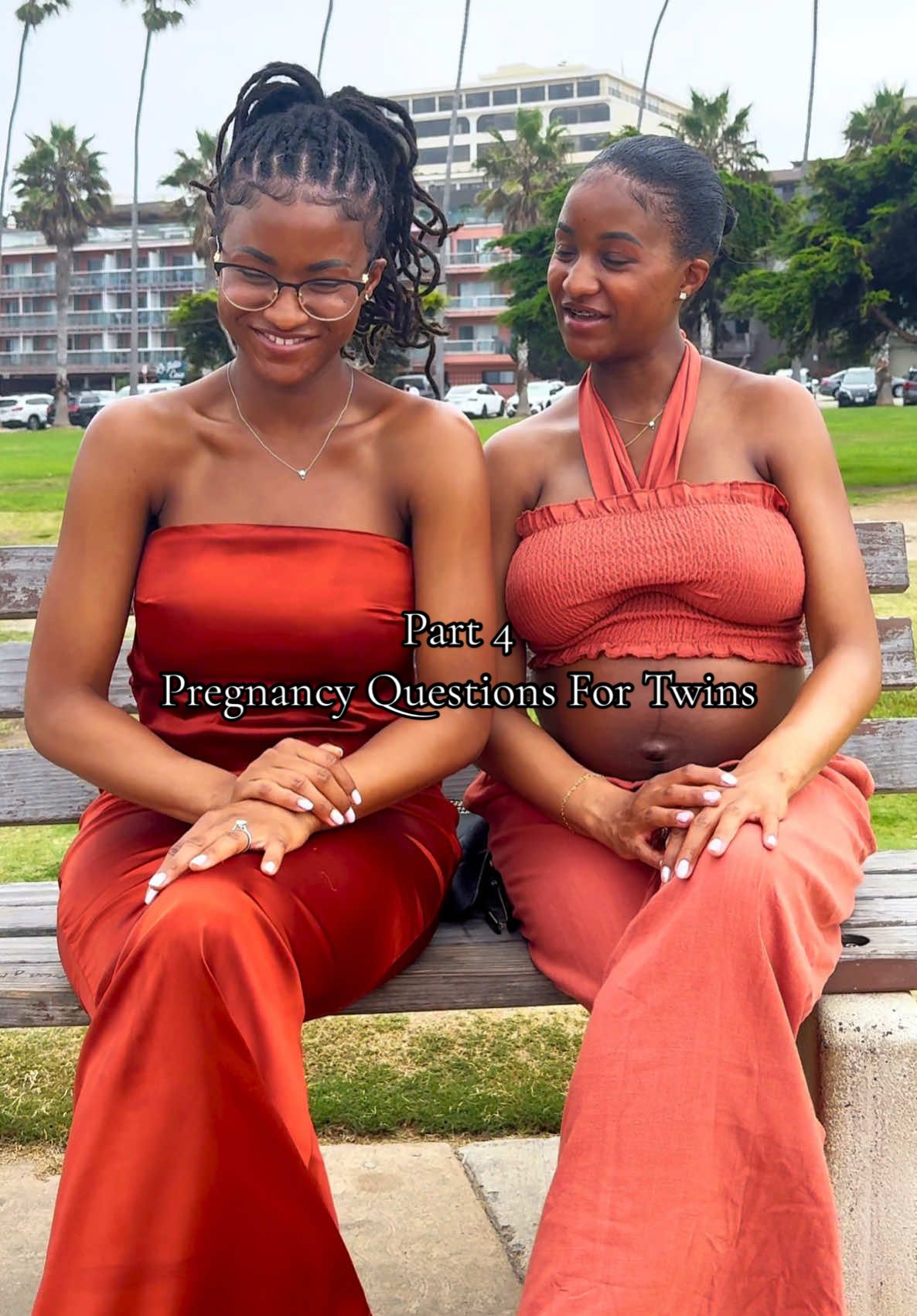 If I’m carrying the baby, the least my twin can do is carry the answers. Since she’s not pregnant, I’m putting her knowledge to the test. Drop your best pregnancy questions in the comments let’s make this fun together! #GoosbyTwinsSomethingNewForTwo