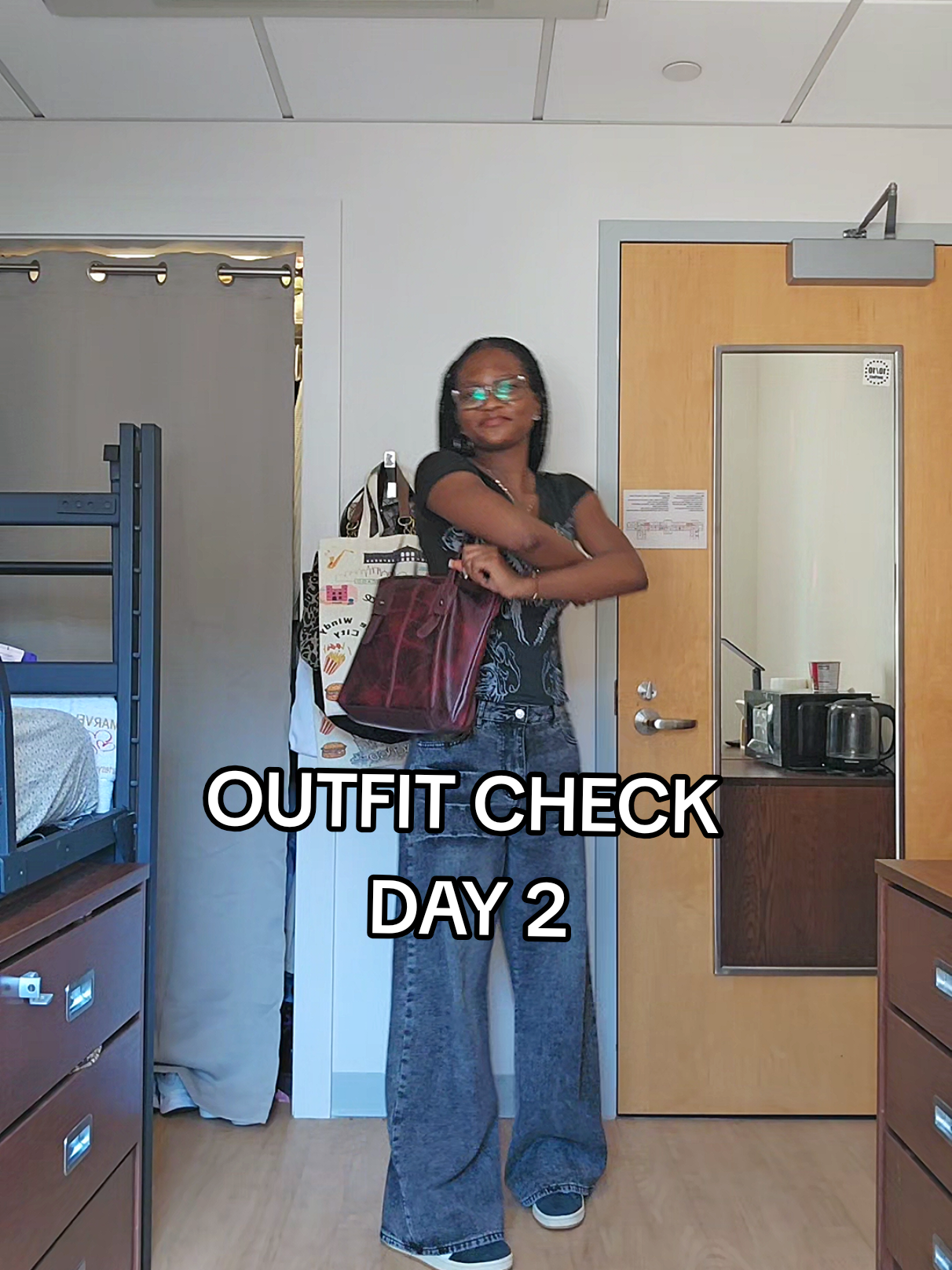 day 2/30 of college outfit #collegeoutfits #baggypantsoutfit #nigeriantiktok🇳🇬 