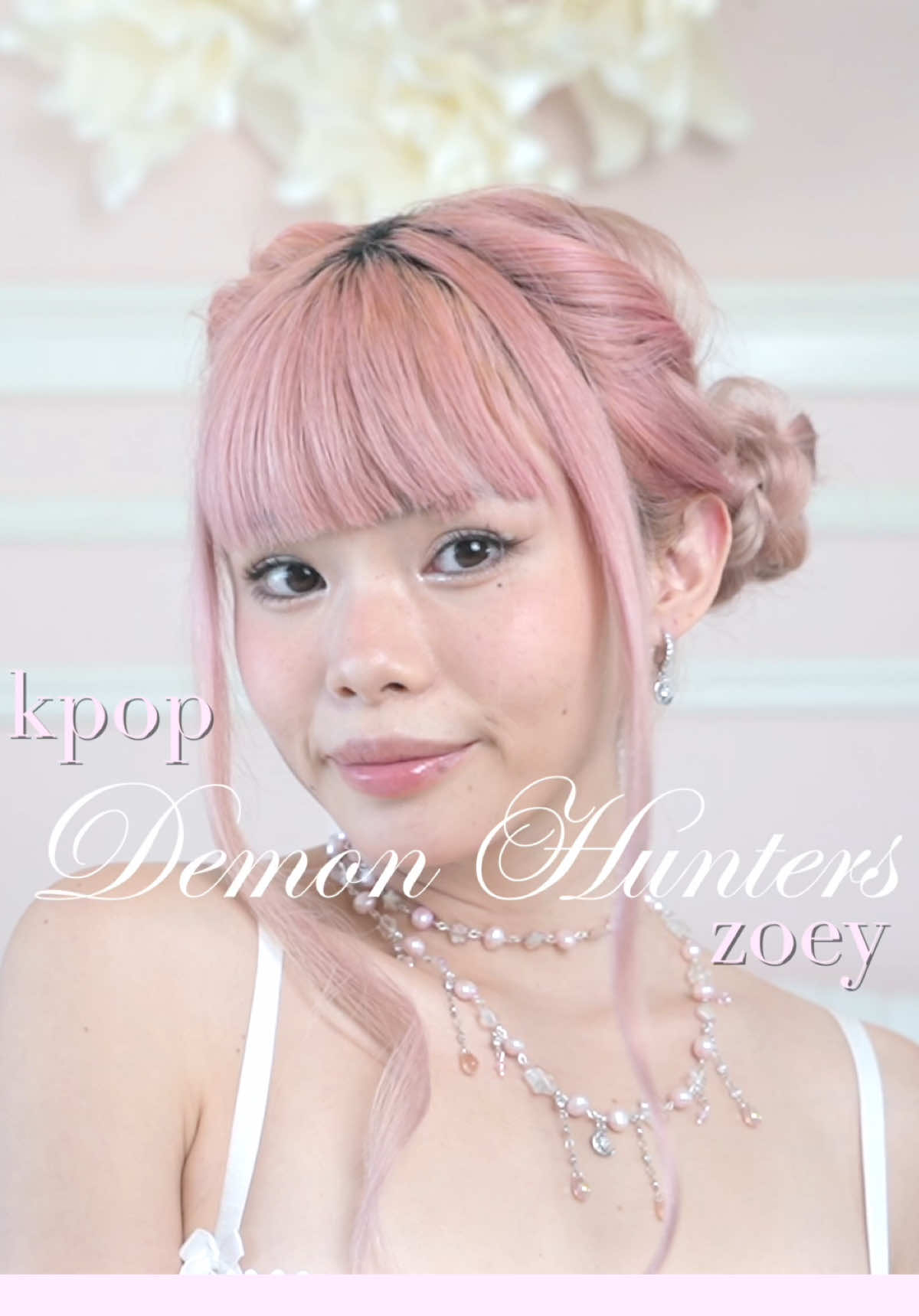 i heard you guys wanted to slay (demons)…. so i turned zoey’s KPOP demon hunters look into a daily hairstyle!! this is how i did her voluminous double braided buns in just 5 MINUTES!! 🌸🫶🏻💕 find me on youtube @ mei yan for more tutorials! ^ 0 ^ ✨ #kpopdemonhunters #hairstyle 