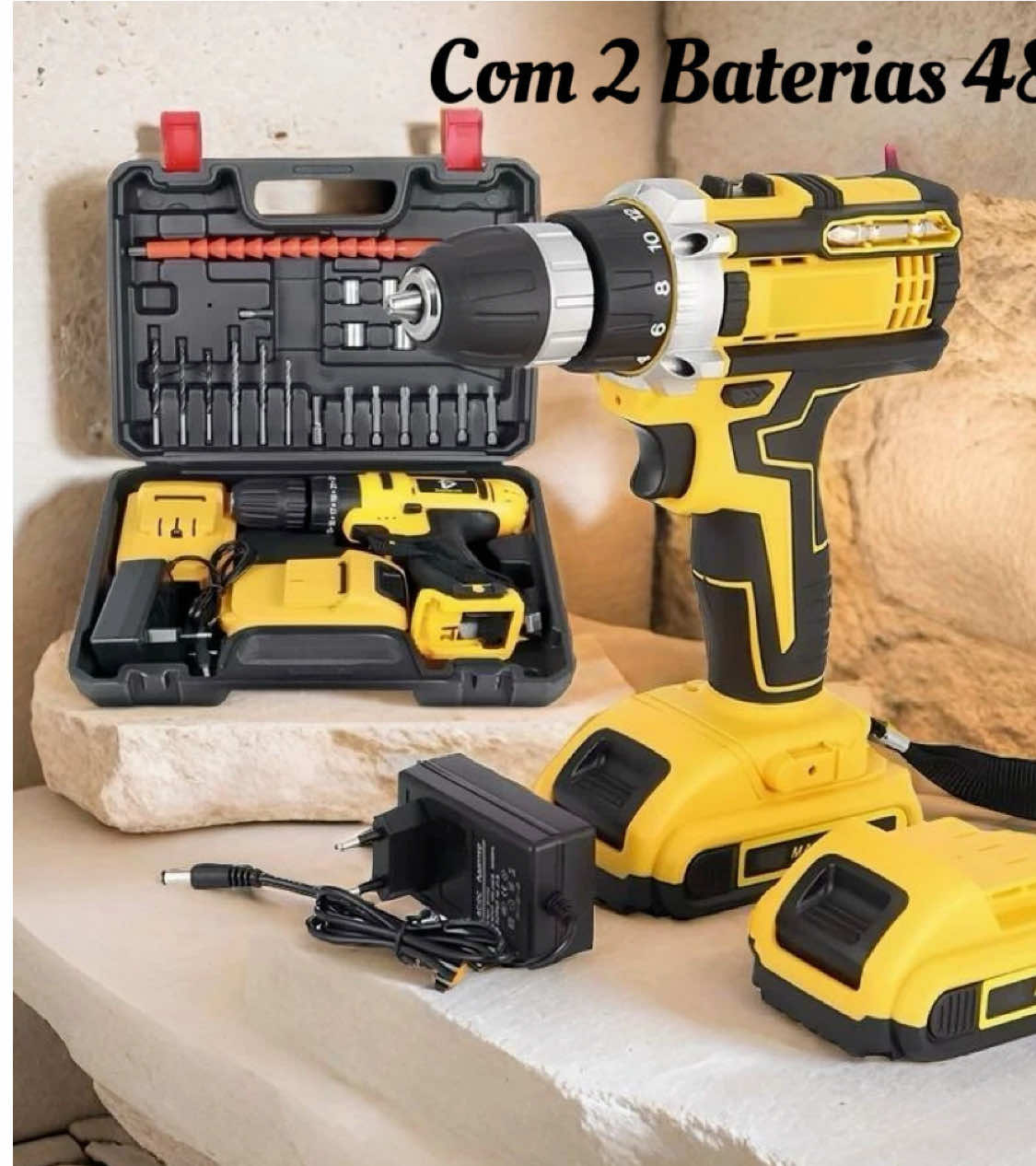 Parafusadeira Furadeira 48V 2 Baterias Com Maleta e Acessórios Completo @@ROBSON RECOMENDA @@ROBSON RECOMENDA @@ROBSON RECOMENDA