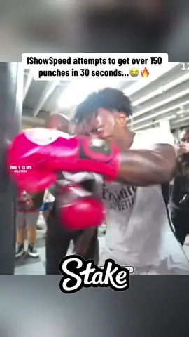 IShowSpeed attempts to get over 150 punches in 30 seconds…😭🔥                    | Daily Clips | #ishowspeed #fyp #speed 