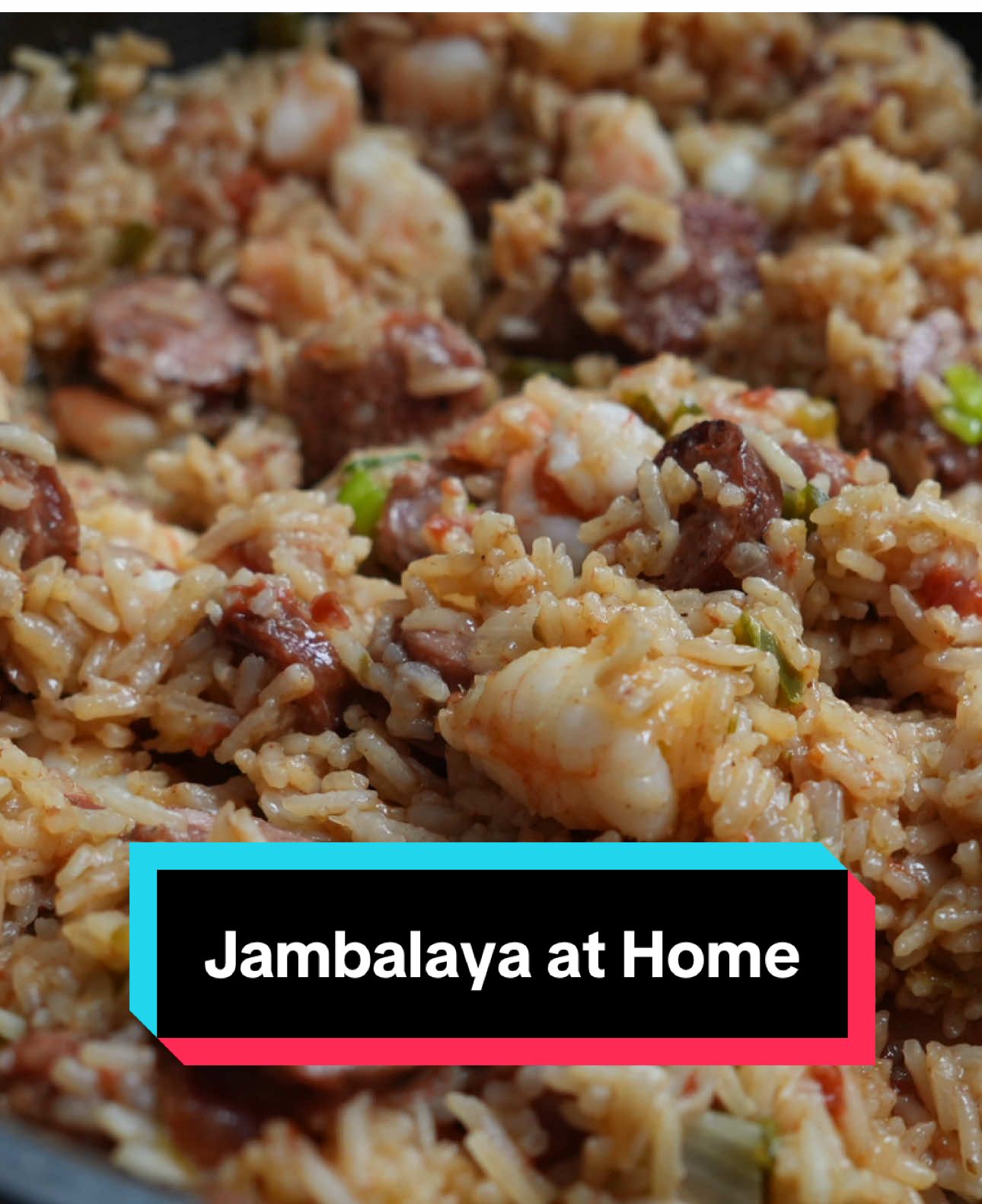 How to Make Jambalaya At Home  Sausage and Shrimp Jambalaya 1lb kielbasa or sausage cut 1lb raw, deveined, shrimp chopped or chicken 1 tbsp Bacon up 2 green peppers chopped 1 onion chopped 1 small can diced tomatoes drained 3 cups chicken broth 1 1/2 cups uncooked rice 1-2 tbsps bear and burtons hot sauce Season to taste with oregano, paprika, cayenne pepper, salt, and garlic powder Chopped green onion to garnish Add bacon up to a medium heat pan once pan is coated added in sausage Add in chopped green pepper and onion cooking till soft stirring occasionally Add and stir in all seasonings Once green peppers are soft and onions are translucent make well in center of pan Add rice to pan stirring til toasted to golden brown Add drained can of diced tomatoes and hot sauce, mix and pour in chicken broth, if you forgot to drain the can….use half a cup less chicken broth Cover and let simmer 15 to 25 minutes or till rice is done stirring occasionally Add in chopped shrimp, cover and let sit 5 minutes. Shrimp will be done when color is changed to opaque and firm Garnish with green onion and serve