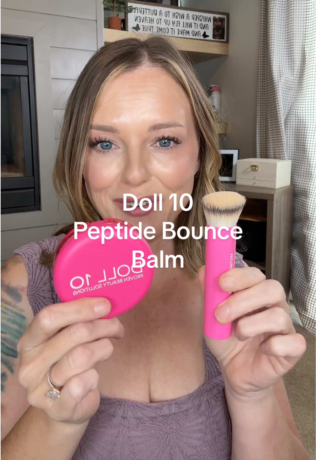 Replying to @✨🌸 Glow_Up_Queen 🌸✨ @Doll 10 Beauty Peptide Bounce Balm & the New Buff & Bounce Brush 💕 #doll10 #doll10beauty #doll10foundation #peptidebouncebalm #dollsquad 