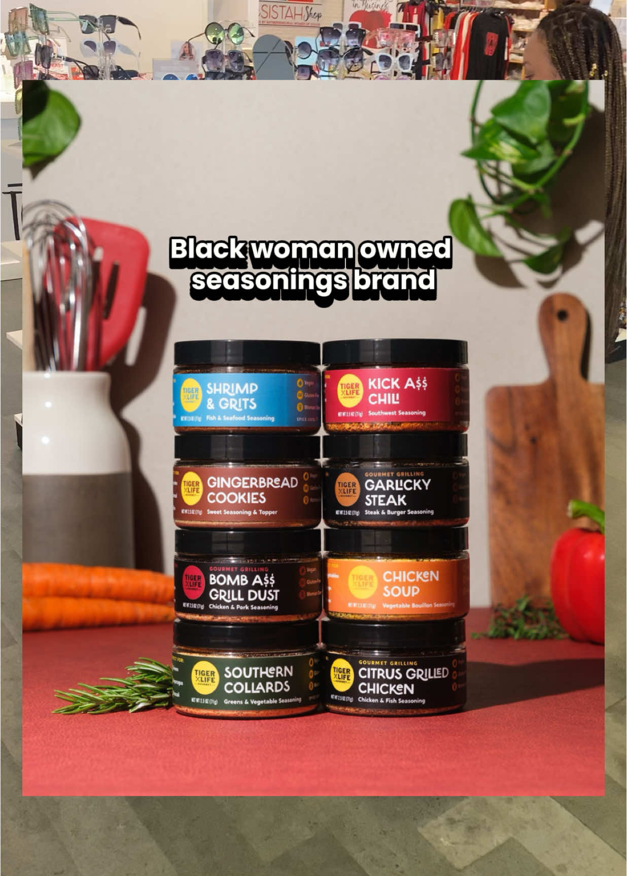 Five years in the seasoning game and I’m still blown away by the incredible tribe of supporters who keep me going💪🏽Grateful, humbled, and forever thankful that you have added Tiger Life to your spice cabinet 💛🌶️  If you’ve been rocking with me, hit that share button so we can keep serving up these bomb a$$ flavors 🙌🏽🔥 #seasonings #tigerlifegourmet #blackwomanownedbusiness #womanownedbusiness 