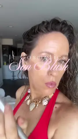 I’m obsessed. 🌺  Tested out @IT Cosmetics Sun Blush in 30 and it’s GORGEOUS. It’s so incredibly pigmented, I feel like it will last me for YEARS. It’s a combination between blush and bronzer Will link it in my stores and in my bio on IG  #ITCosmeticsSunBlush #SunBlush #GlowingWithConfidence
