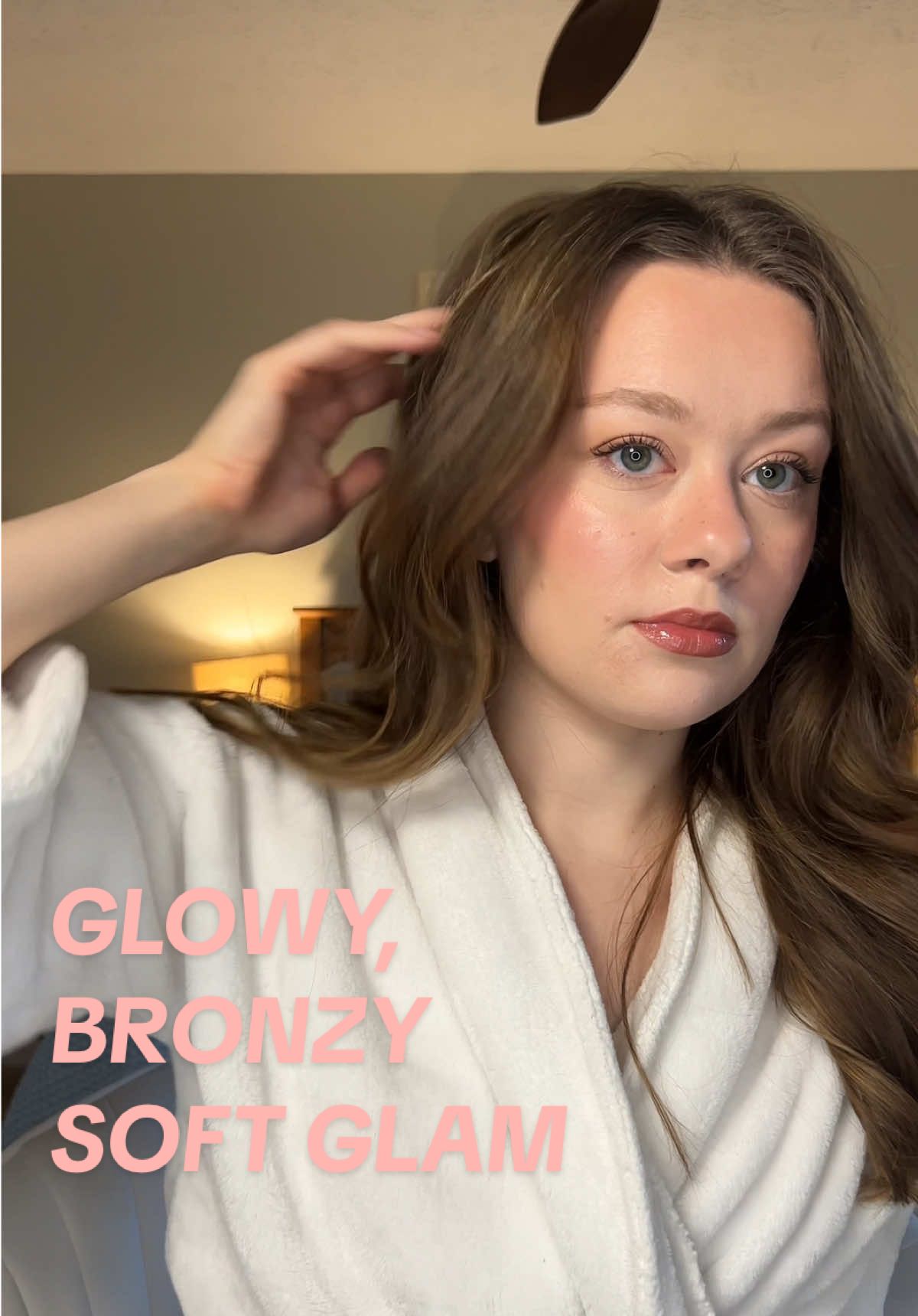 the glowiest, bronziest soft glam GRWM 😤 this look turned out so good!  product details:  @rhode skin glazing milk, pocket blushes in tan line, sprinkle, sugar cookie lip tint @COVERGIRL skin milk @Estée Lauder & @L’Oreal concealers @Morphe Cosmetics powder @Scrandie Beauty contour block @Benefit Cosmetics hoola bronzer @NYX Professional Makeup brows @Rare Beauty mascara @Kylie Cosmetics cosmic quad, lip liner @beaubble freckle pen #fyp #softglam #makeup #glowymakeup 