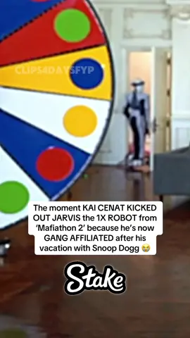 The moment KAI CENAT KICKED OUT JARVIS the 1X ROBOT from ‘Mafiathon 2’ because he’s now  GANG AFFILIATED after his vacation with Snoop Dogg #kaicenat #mafiathon3 #robot #amp #fyp 