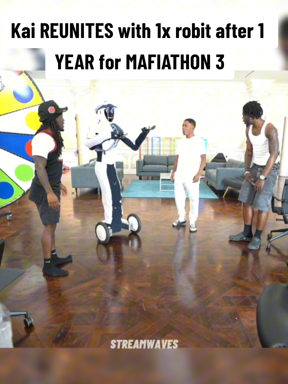 Kai reunites with 1x robot  #kaicenat #mafiathon #fyp #foryoupage 