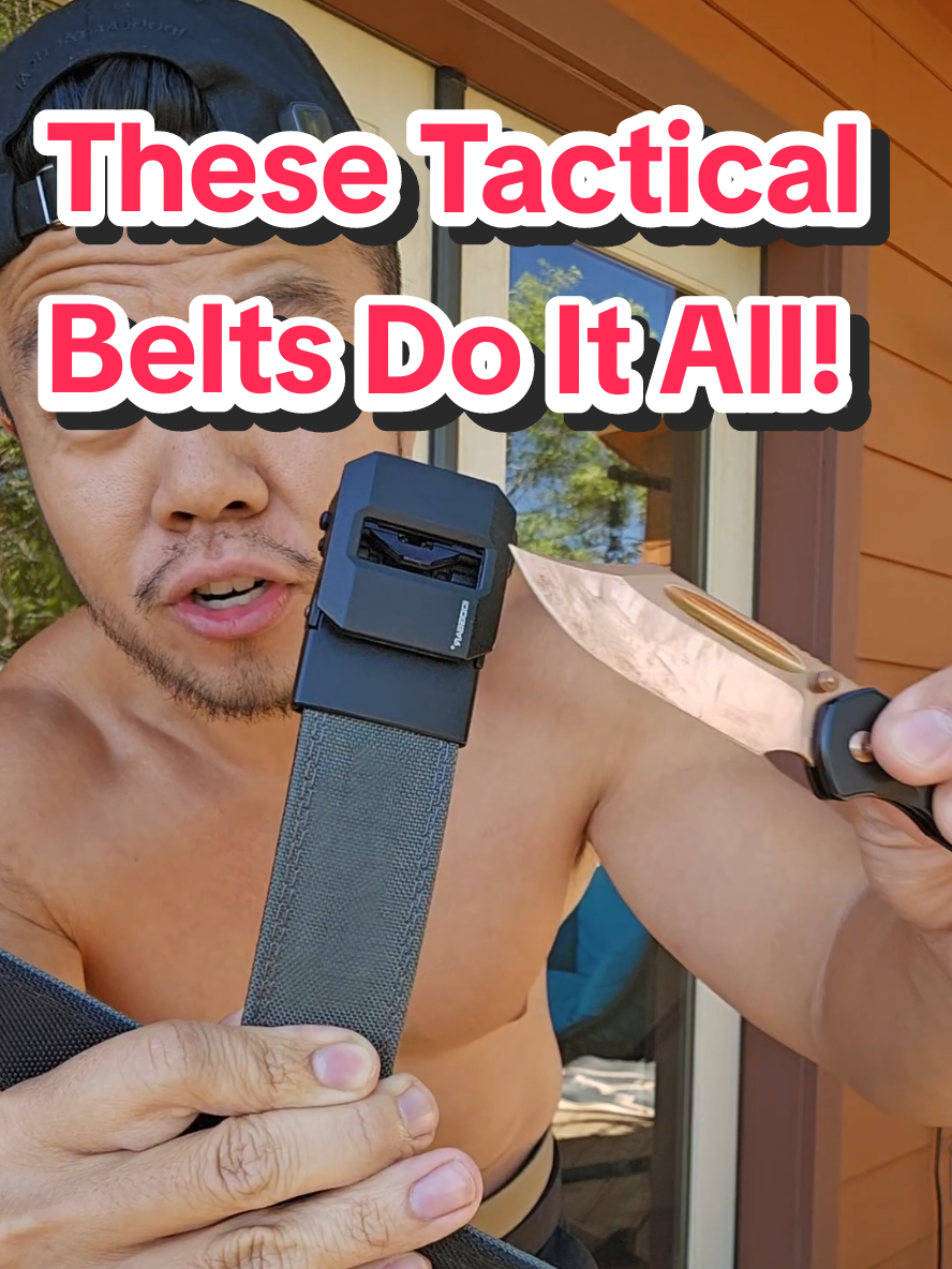 These Tactical Ratcheting Everyday Carry Belts from @IDOGEAR Sports are easy to use and great for carrying all your stuff! #tactical #Outdoors #everydaycarry #pewpewpew #tiktokshopcreatorpicks 
