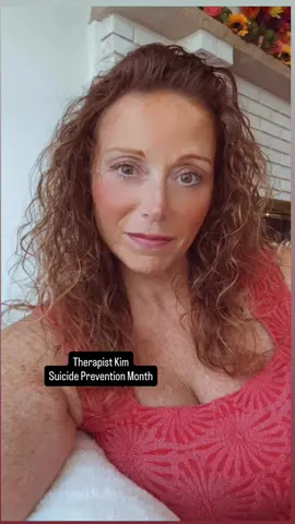 Therapist Kim here with an important message about September being suicide prevention month.  Remember the world is a better place with you in it. We want you here with us. Your loved ones and friends want to help. Please don’t ever forget that. There are family, friends and therapists like me here to help. Never be afraid to ask for help if your life gets too hard to handle. People love you and that during your most darkest moments that is when you need to focus to see the light. Check in on the ones you love and never forget to tell them what you mean to them and that you love them ❤️ Sending you love and light! #therapistkim#suicidepreventionmonth#therapistthoughts#sendingloveandlight#kimberlyann__23 