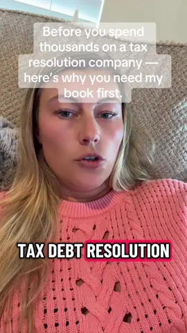 Most tax resolution companies overpromise, underdeliver, and charge thousands just to set you up on a payment plan. My book changes that. It won’t replace hiring a professional if you truly need one — but it will show you the truth about how IRS resolution really works, what you actually qualify for, and how to avoid scams. 💡 And here’s my guarantee: if you read the book and still feel like you know less than before, or if it leaves you with questions, I’ll personally schedule a free video consultation to answer what’s missing. 👉 Link in bio. #TaxHelp #TaxDebt #IRS #TaxRelief #offerincompromise 