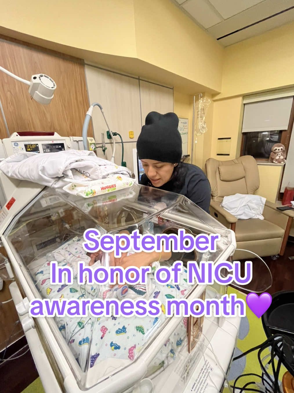 Changing her first diaper in the NICU wasn’t just another task—it was a moment I’ll never forget. It reminded me that even in such a fragile place, love and strength show up in the smallest acts. 💜 #nicu #nicubaby #nicumom #nicuawarenessmonth #september 