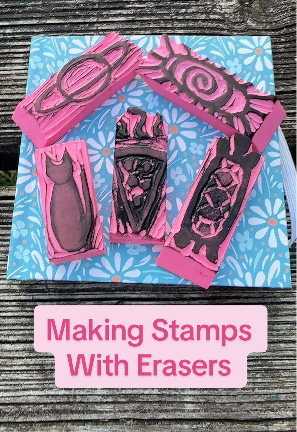 #eraserstamp #linocutprint #ink #carving #artistsoftiktok 