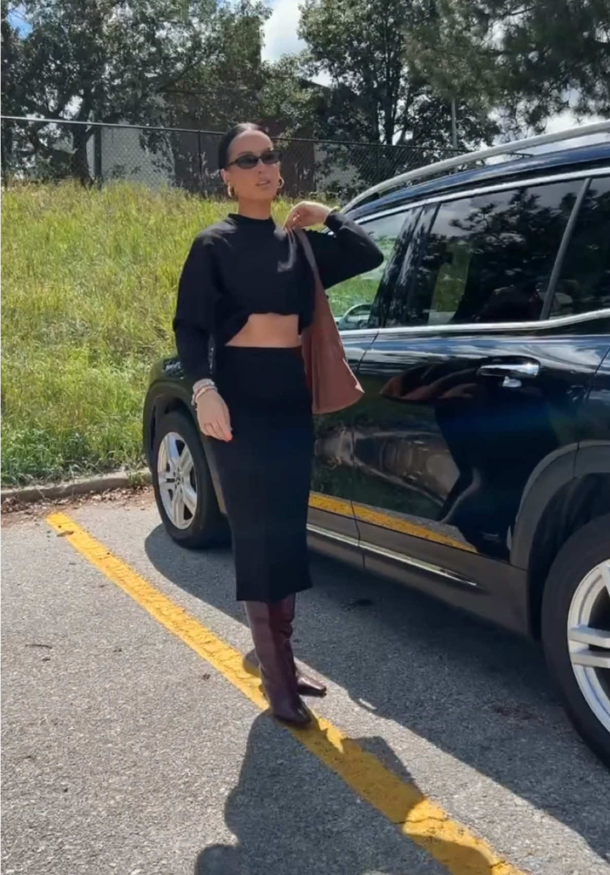 this outfit & cool fall temps 🍂 #falloutfits #falloutfitinspo #twopieceset #skirtsets #fallstyle 