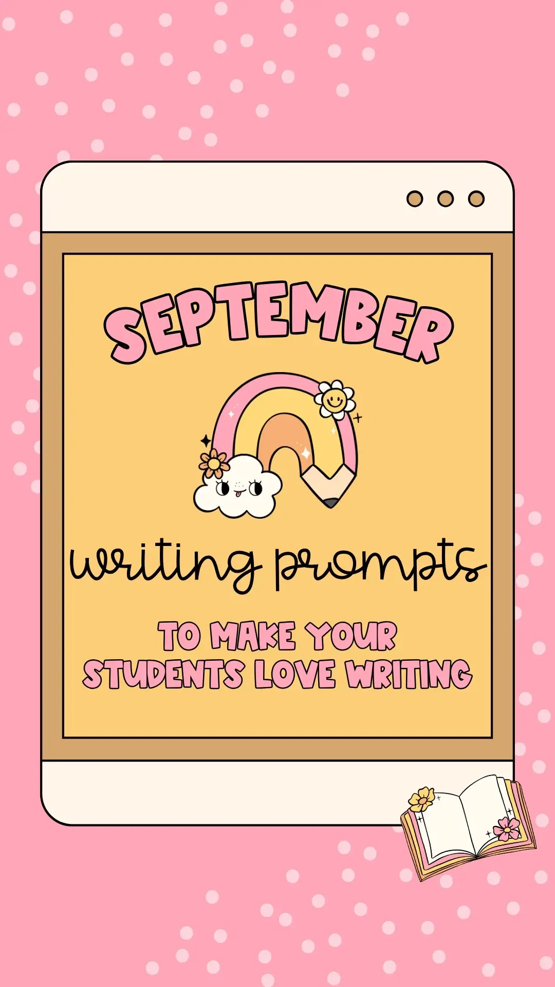 September Writing Prompts ✏️ Start your writing game off strong with these daily writing opportunities that are so fun and engaging for students! #writingprompts #tpt #literacycenters #teacher