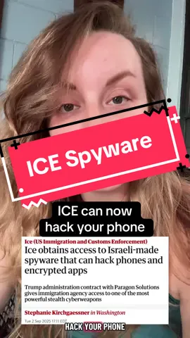 ICE just got spyware that can hack your phone. This isn’t a warning sign, this is authoritarianism #thisisamerica #usa #america #fyp #foryoupage 