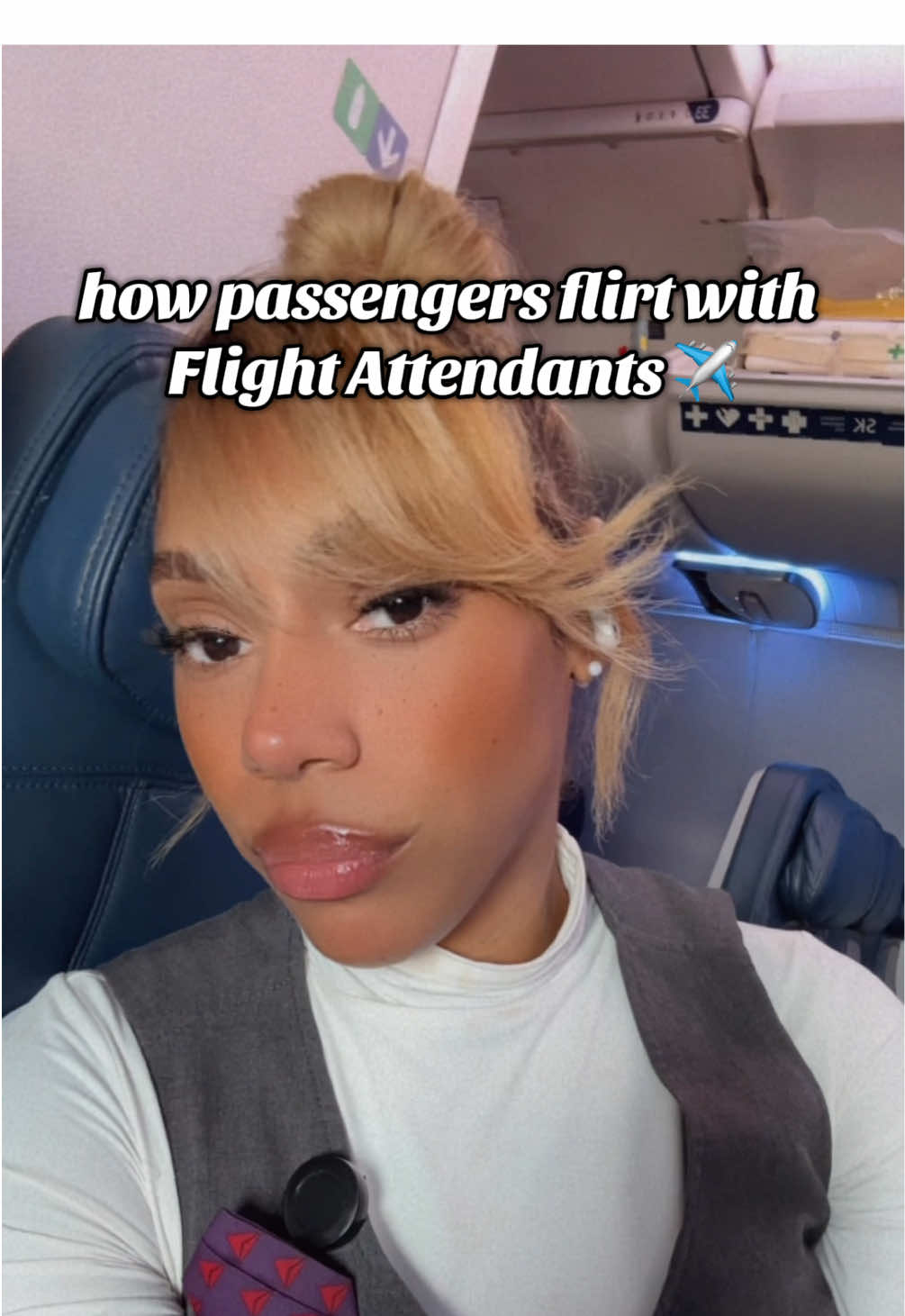 likkeee siirrr, leave me alone. #cabincrew #flightattendant #fyp #glamorousgie 