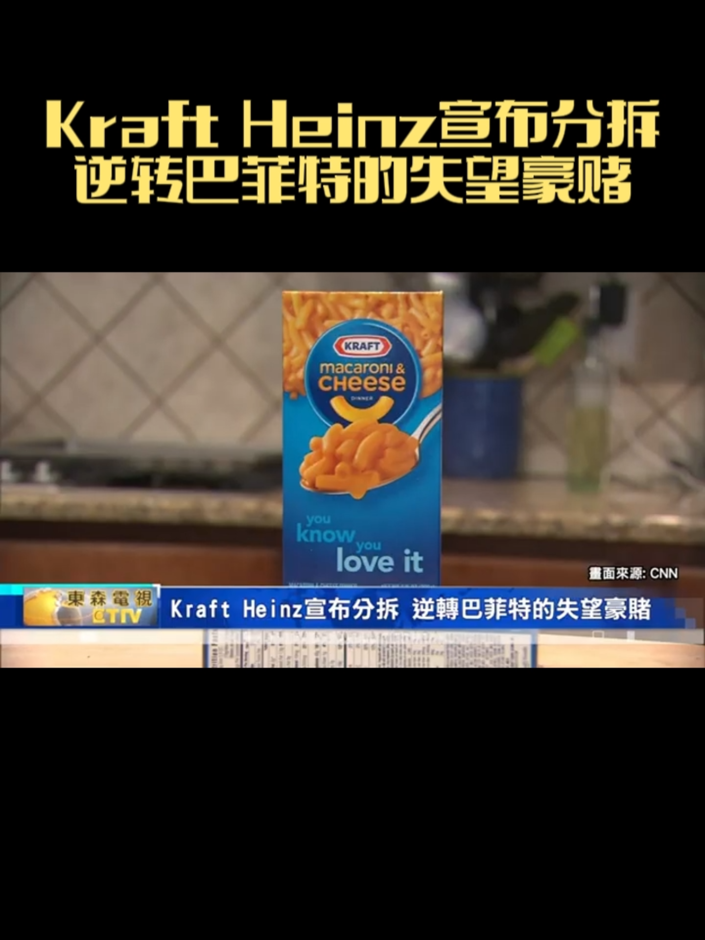 Kraft Heinz宣布分拆 逆转巴菲特的失望豪赌! #KraftHeinz #宣布 #分拆 #逆轉 #巴菲特 #豪賭