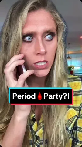 Period 🩸Party?! #comedy #skit #parenting #kids #teenagers @bertkreischer 