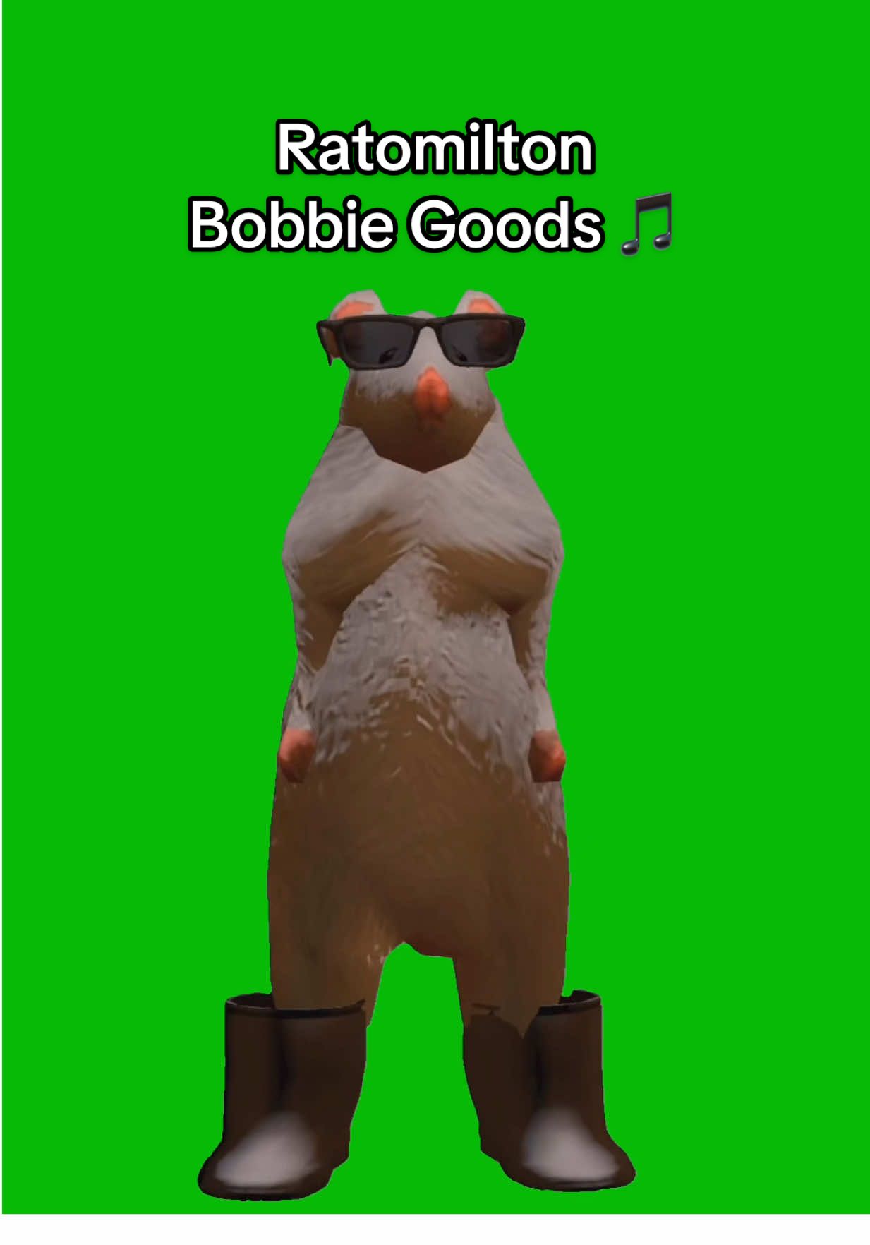Ratomilton Bobbie Goods Song Dance meme green screen capcut template #ratomilton #bobbiegoods #musicas #dancememe #rat 