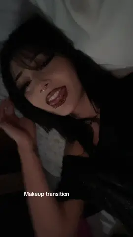 Not the smoothest transition but it will do// edit: guys I have a tut pinned it’s a dif look but same makeup steps js w eyeliner. My lashes are Russian lashes on temu. Yes im technically “genderfluid” but thats rlly just a cover up for the fact im a trans guy who does drag and dresses fem for events😭😭 IM NOT A LESBIAN IM GAY💔💔im sorry to break my girlys hearts. My lip combo is brown eyeshadow and face paint blended w a clear gloss! I think that’s all the questions bye bye 