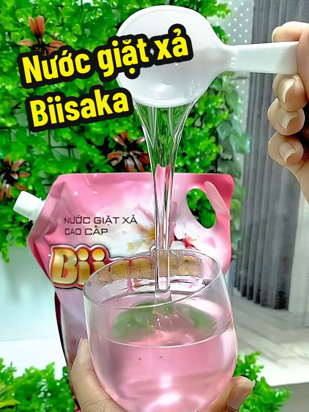 Túi 3kg Nước giặt xả Biisaka Hương Hoa Anh Đào giặt Sạch,Lưu Hương lâu #nuocgiatxa #giadungtienich #giadung #xuhuongtiktok @Hương Nguyễn 