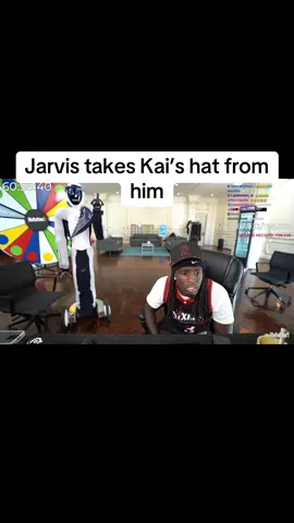Jarvis takes Kai’s hat these 1xrobots have to be the best ever #mafiathon3 #kaicenat #fyp #FYP #1xrobot 