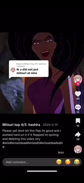 Replying to @Mitsuri top 4/5  hashira dont comment on other folks when you making this bruuh