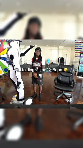 Kai folding vs the 1X Robot🤣 #kaicenat #trending #mafiathon 