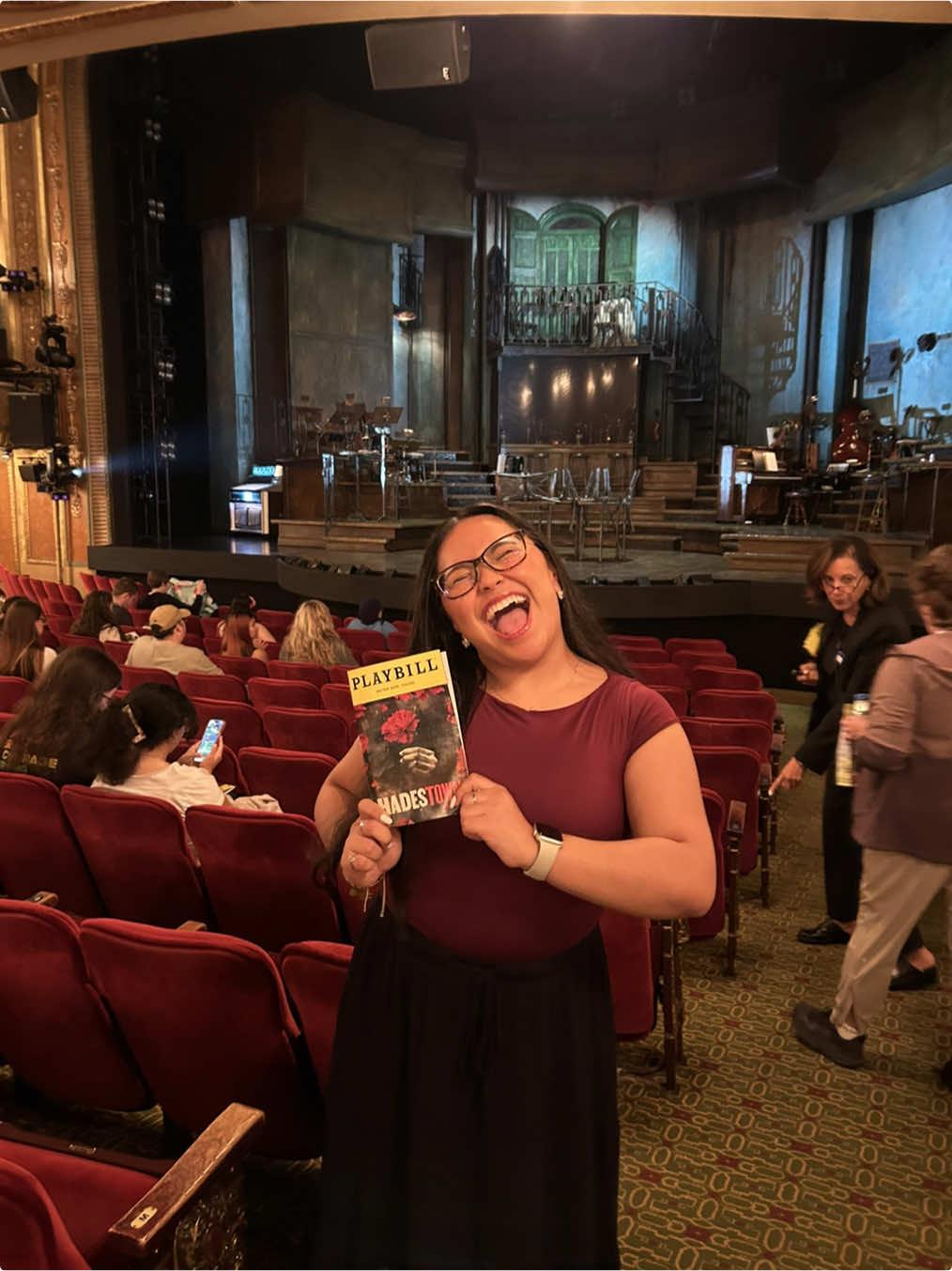 and together we are gonna have the best time at @Hadestown for @jack wolfe’s broadway debut and @Morgan Dudley’s eurydice! 🌹🤍 #Musicals #TheaterInfluencer #FYP 