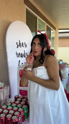 EVERYTHING I DID TO HAVE THE BEST BABY SHOWER!! ♥️✨🍿🥤💥🍒 My theme was “she’s ready to POP!” Let me know if you want any more details, I have a couple more videos that’ll go in depth of what we did!! ♡  #shesreadytopop #babyshowertheme #sodabar #babyshower #cocacolaparty 