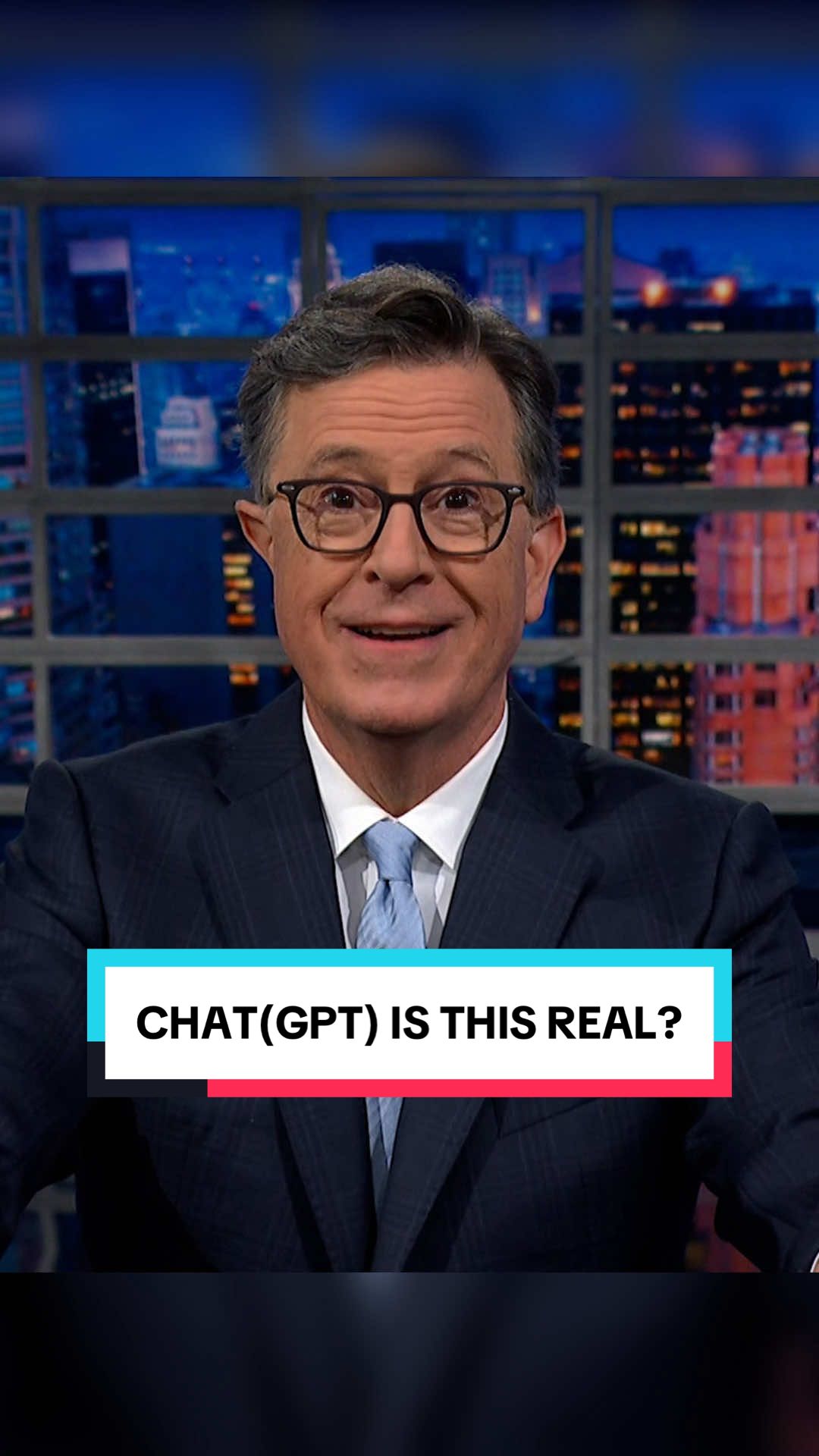 Chat(GPT) is this real? #Colbert 
