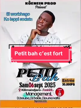 Petit bah c’est très fort 💪 #viral_video #tiktokguinée🇬🇳 #senegalaise_tik_tok #fypシ゚viral #videoviral @Petit Bah 224 vien me corriger @La💎Noir🇬🇳 