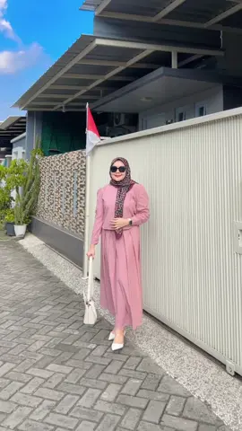 One set shelia polos mozaik teracotta by mecca collection #meccacollection #setrok #fyppppppppppppppppppppppppp 