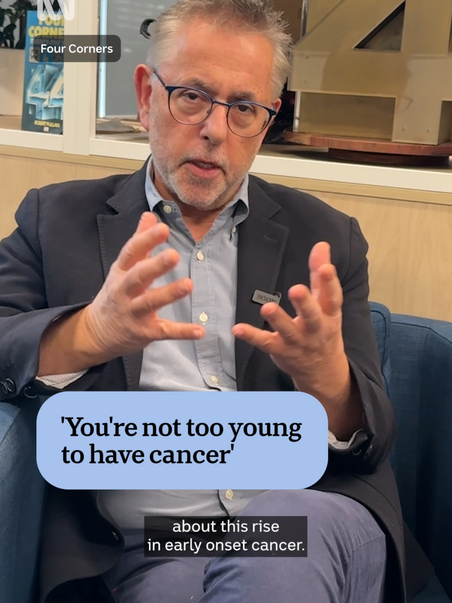 Dr Norman Swan says as cancer rates in young people rise, it's important for Australians to regularly speak to a GP.  Watch Generation Cancer on iview.   #ABCNews #4Corners #Cancer