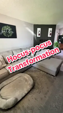 It’s #halloween time at the Tramel house! Check out our #hocuspocus transformation. #fyp #spookyseason #halloweenlook 